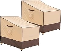Vista 1 de F&J Outdoors Fundas impermeables para sillas de patio, resistentes a los rayos UV, fundas para sillas Adirondack para exteriores, 33 pulgadas