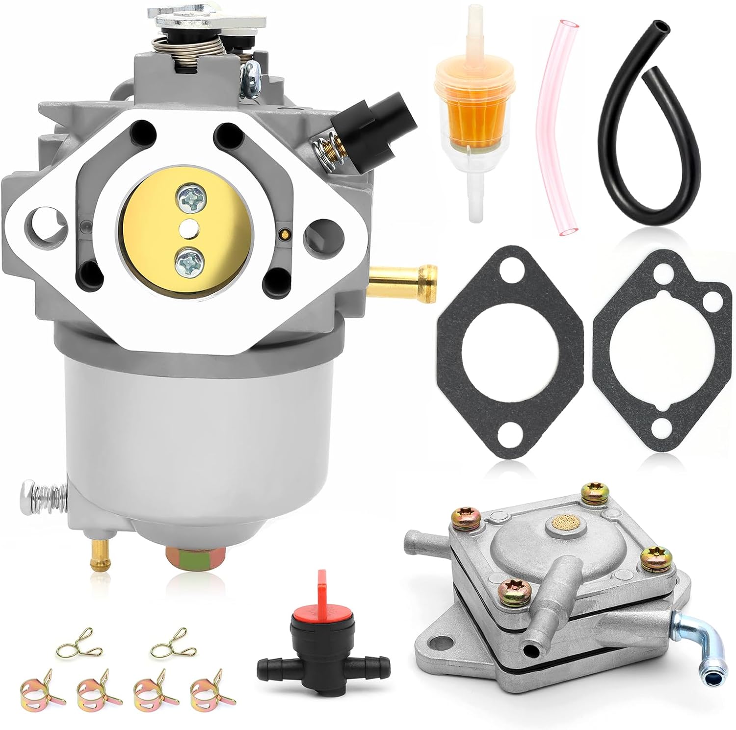 Carburetor Fuel Pump Fuel Shut-off Valve For John Deere GX70 GX75 GX95 SRX75 SRX95 FC290V-GS10 For Kawasaki FC290V FC290V-AS17 AM122462 15003-2437