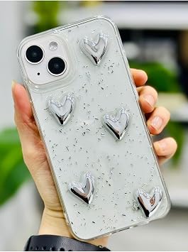 Go Aksesuar Iphone 13-14 ve 15 ile Uyumlu S ML  G M  KALP Oyuncak Tasar ml  Esnek Silikon K l f