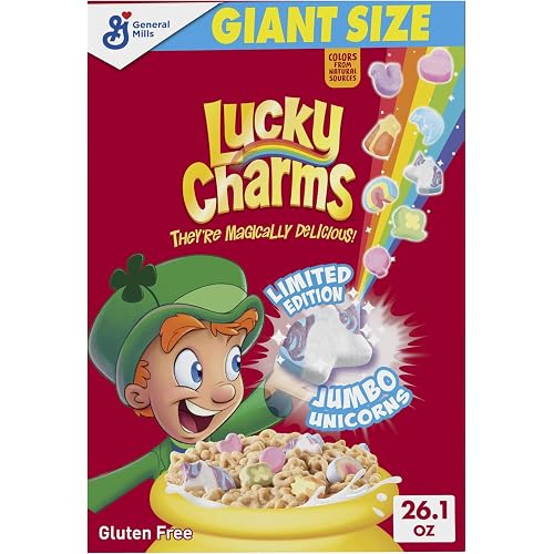 Lucky Charms Gluten Free Cereal with Marshmallows, Giant Size, 26.1 oz