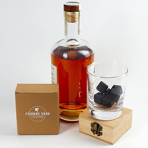 Miniatura 6 de Cherry Tree Collection El  Piedras de whisky  Piedras de infusión de agua de cristal  Piedras preciosas naturales  Juego de 6  Ágata de Botswana