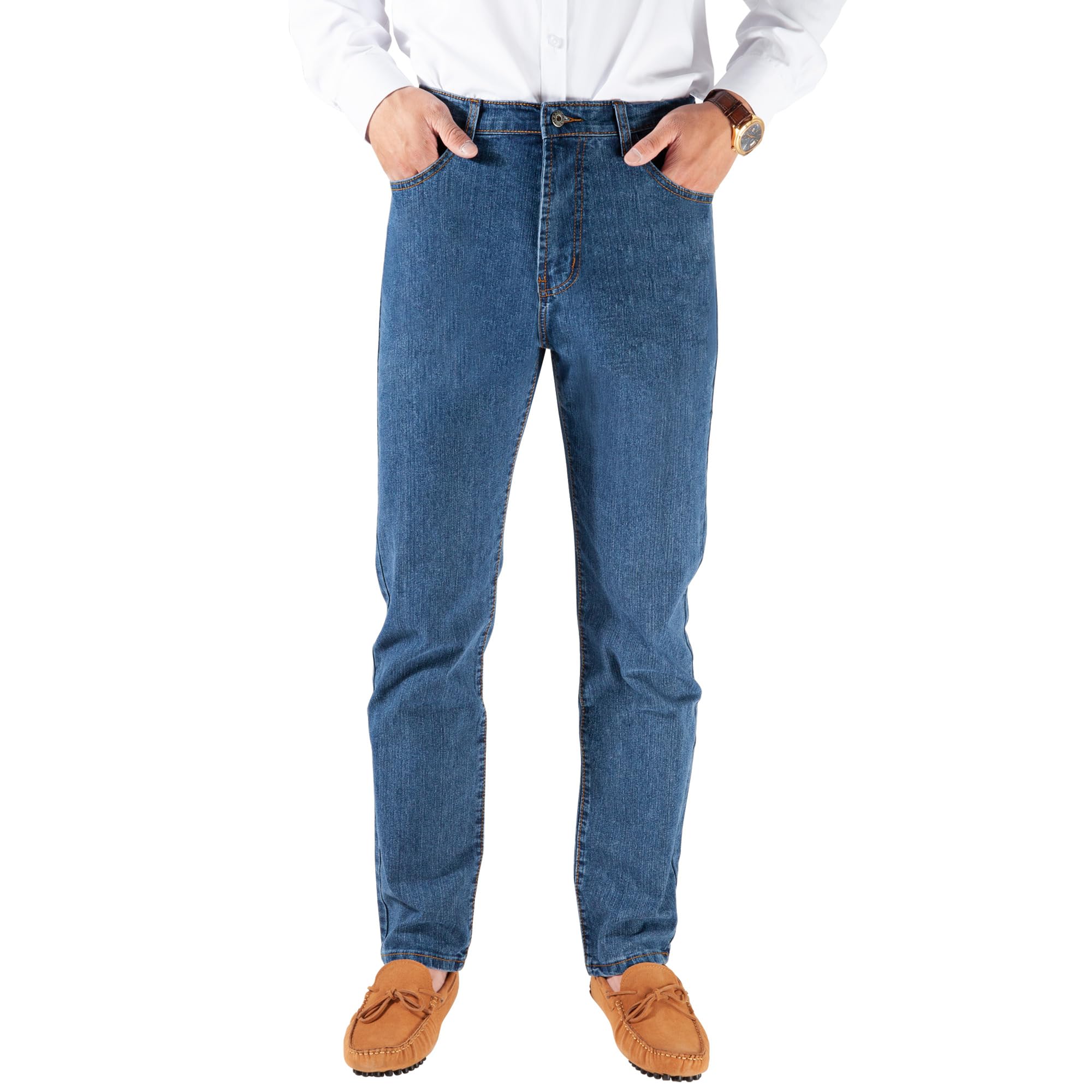 RE&X Jeans Hombre Jeans Elásticos Jeans Pantalones Hombre Pantalones Trabajo Bolsillos Americanos Para Cualquier OCCASSIONI Ocio Pantalones