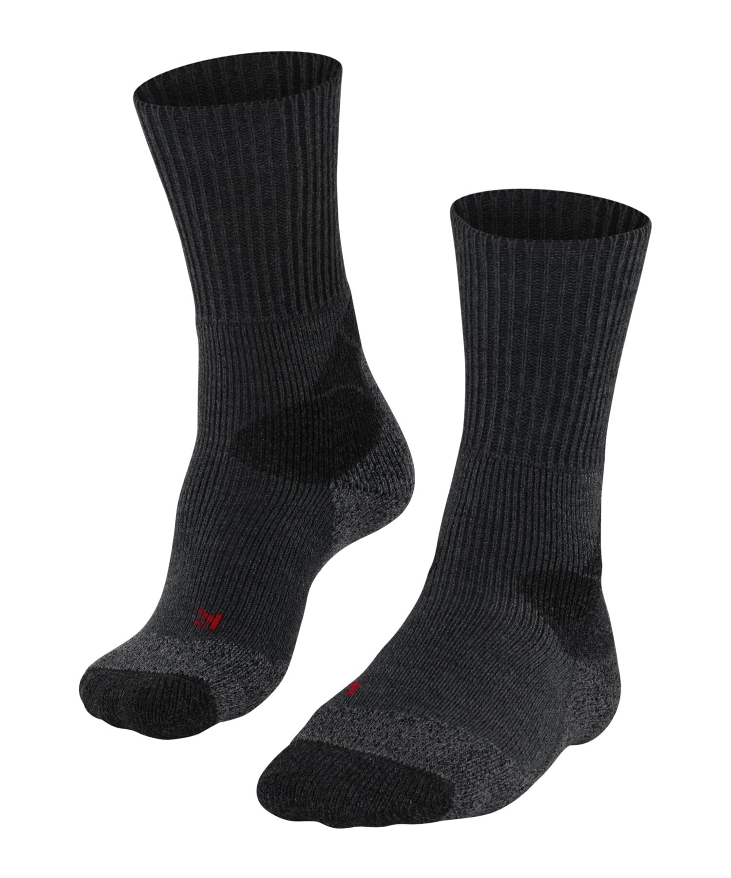 FALKE Women's TKX Expedition W SO Wool Thick Anti-Blister 1 Pair Hiking Socks, Grey (Asphalt Melange 3180) - new, 2.5-3.5