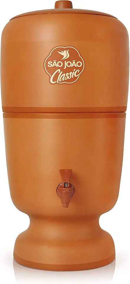 Filtro de Água Classic São João 2 Velas Tripla Ação 8 Litros e Boia