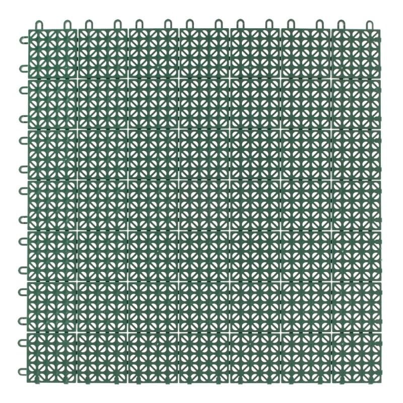 MultiFlex Piastrelle Drenanti 30x30 cm Set 22 Pezzi per Esterni 2 m² Verde