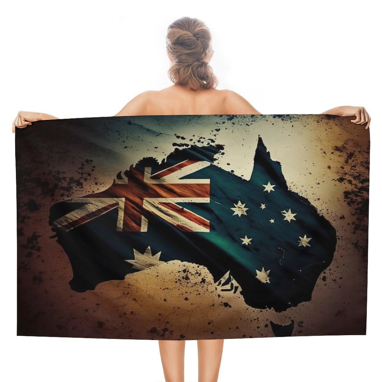 Serviette de plage à séchage rapide légère 130x80 cm Australie