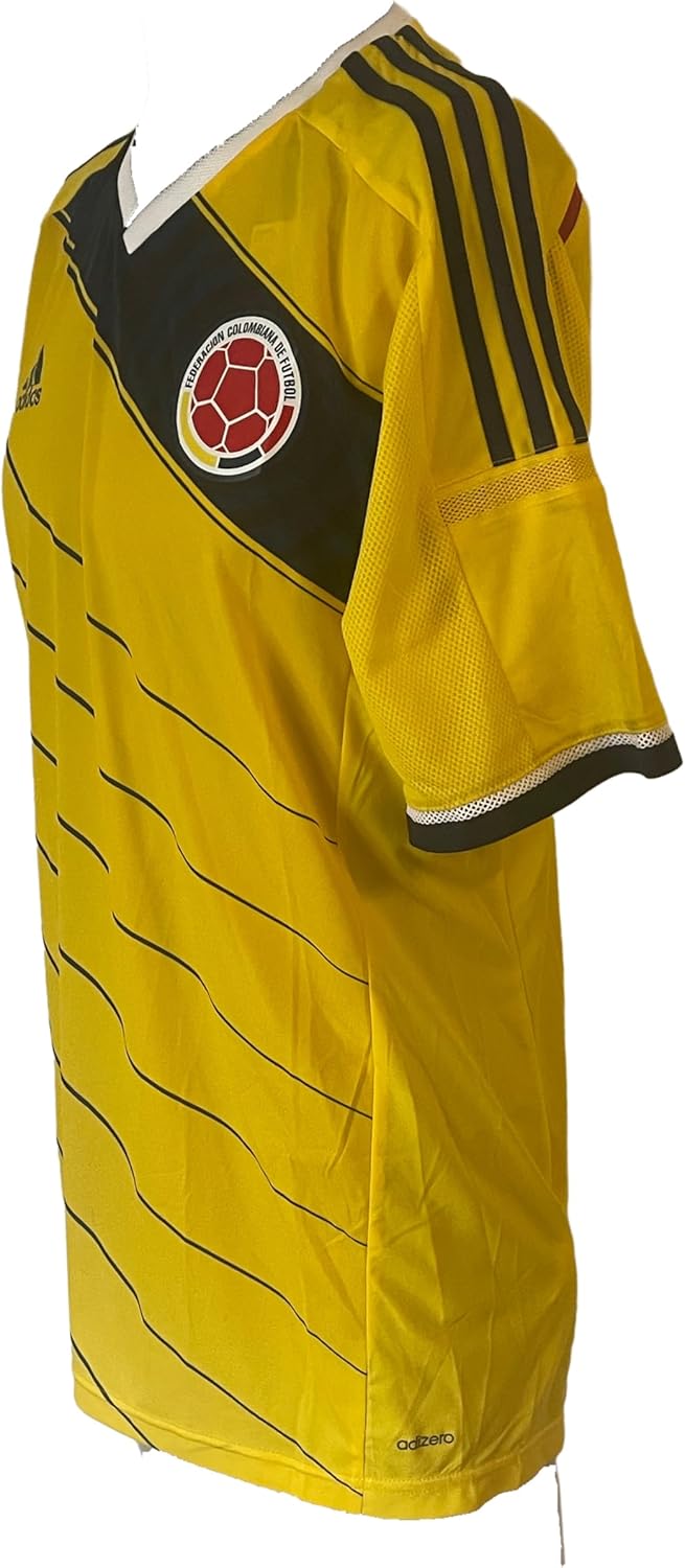 Seleccion Colombia National Team FCF 2014 Home Players Version Soccer Futbol Mens Size 8 Large Jersey Yellow