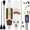 Sweetcrispy Inflatable Stand Up Paddle Board with Premium SUP Paddleboard Accessories,2-in-1 Paddle,Wide Stable Design,Non-Slip Comfort Deck for Adults & Youth of All Skill Levels