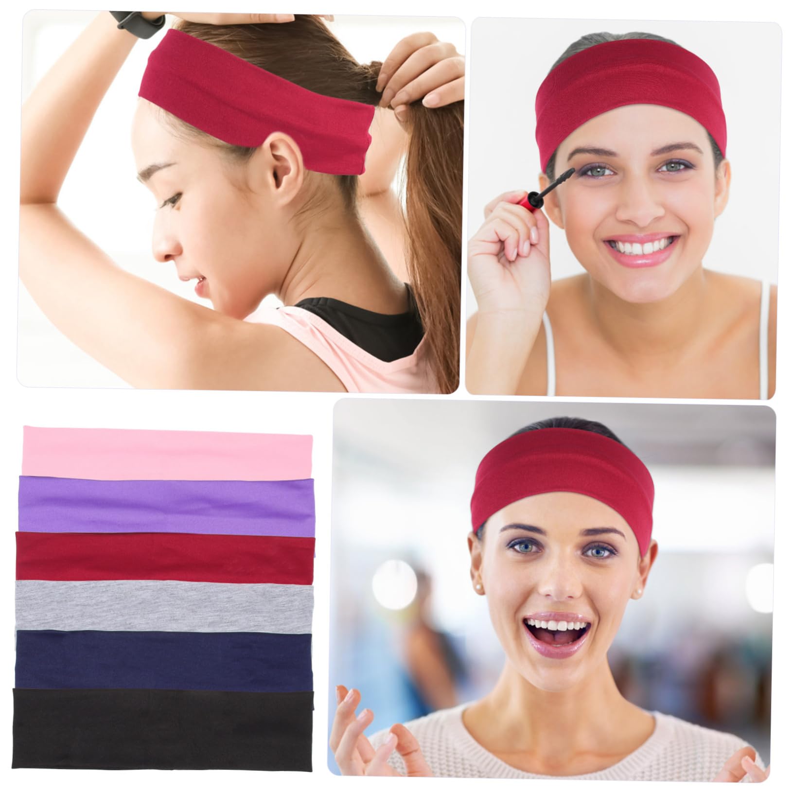 UPKOCH Anti-schlupf-Stirnband Haarband Sportartikel Kopfschweißband Für Mädchen Rutschfestes Stirnband Schweiß Stirnband Frauen Schweißband Laufen Stirnband Polyester