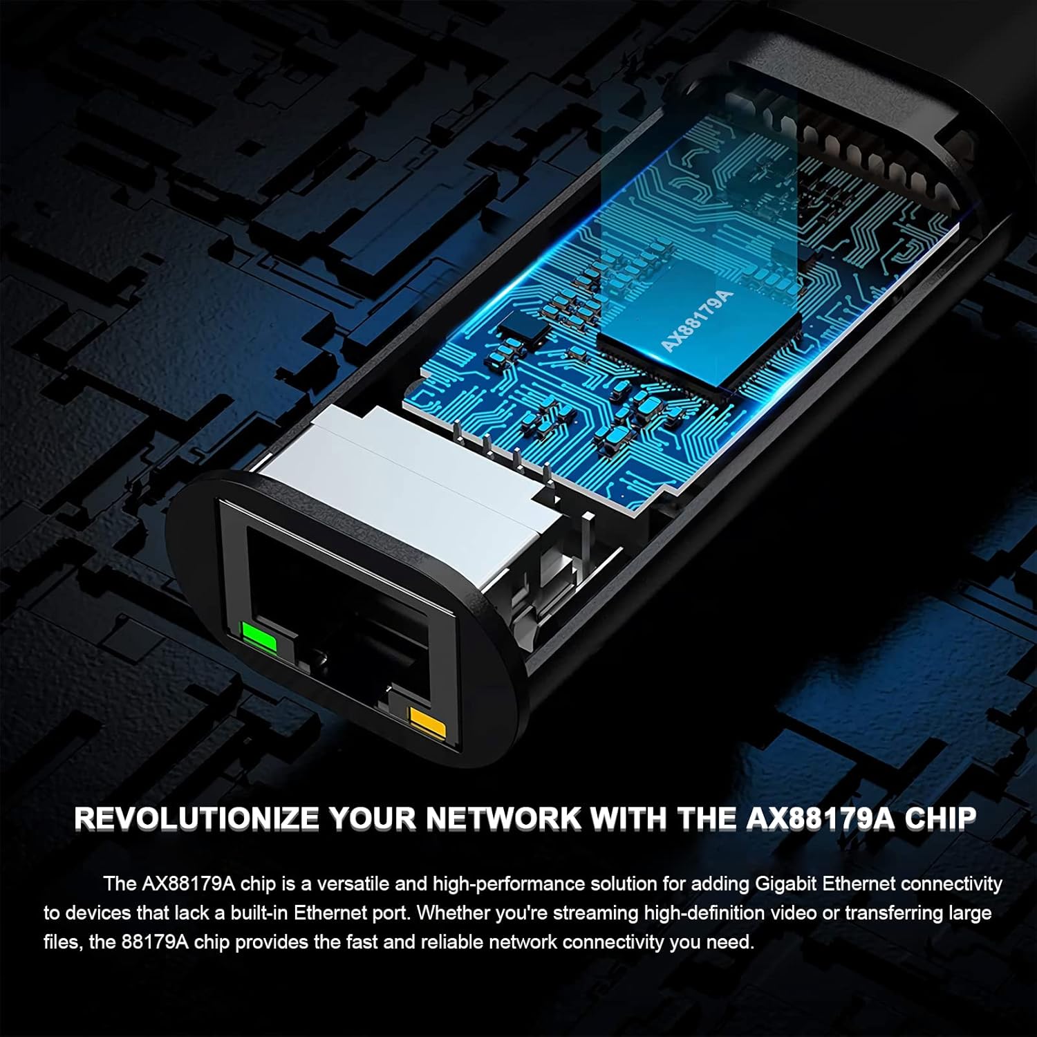 USB C to Ethernet Adapter for Laptop PC Gigabit Ethernet LAN Network Adapter Compatible with Nintendo Switch MacBook Windows macOS Linux, and More[Grey Green] image 2 of 6 B09XR5Y7BZ