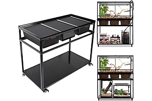 REPTIZOO Stackable Snake Rack for Reptile Habitats