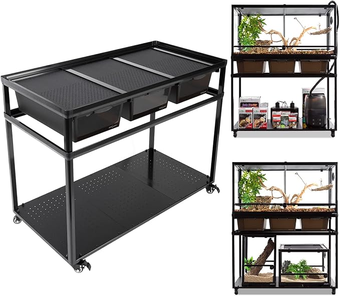 REPTIZOO Reptile Tank Stand Terrarium with