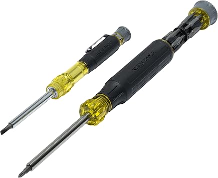 Klein Tools 80209 Precision Multi Bit Screwdriver Set 31 Pieces Padded Handle Bits for Apple Product Repair Phillips Slotted Hex Torx for Electronic Repair