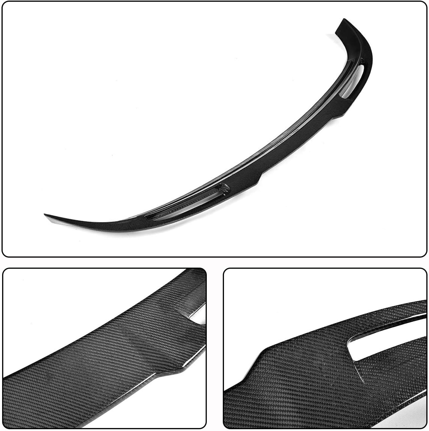 Carbon Fiber Rear Spoiler for Alfa Romeo Stelvio SUV 2017 2018 2019 2020 Customized Rear Roof Window Top Wing Lip Factory Outlet