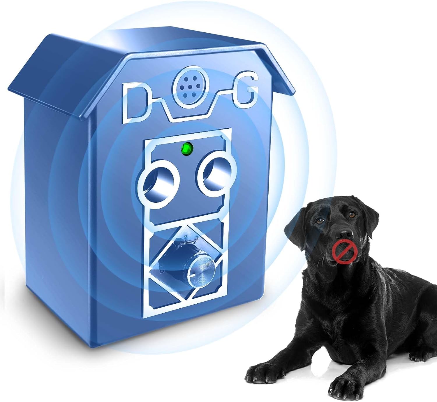 Anti Barking Device, 3 Adjustable Frequency Ultrasonic Dog Barking Deterrent Devices Pet Gentle Anti Barking Device Sonic Bark Control Device Stop Dog Barking Device Indoor Outdoor for Dogs Anti Bark