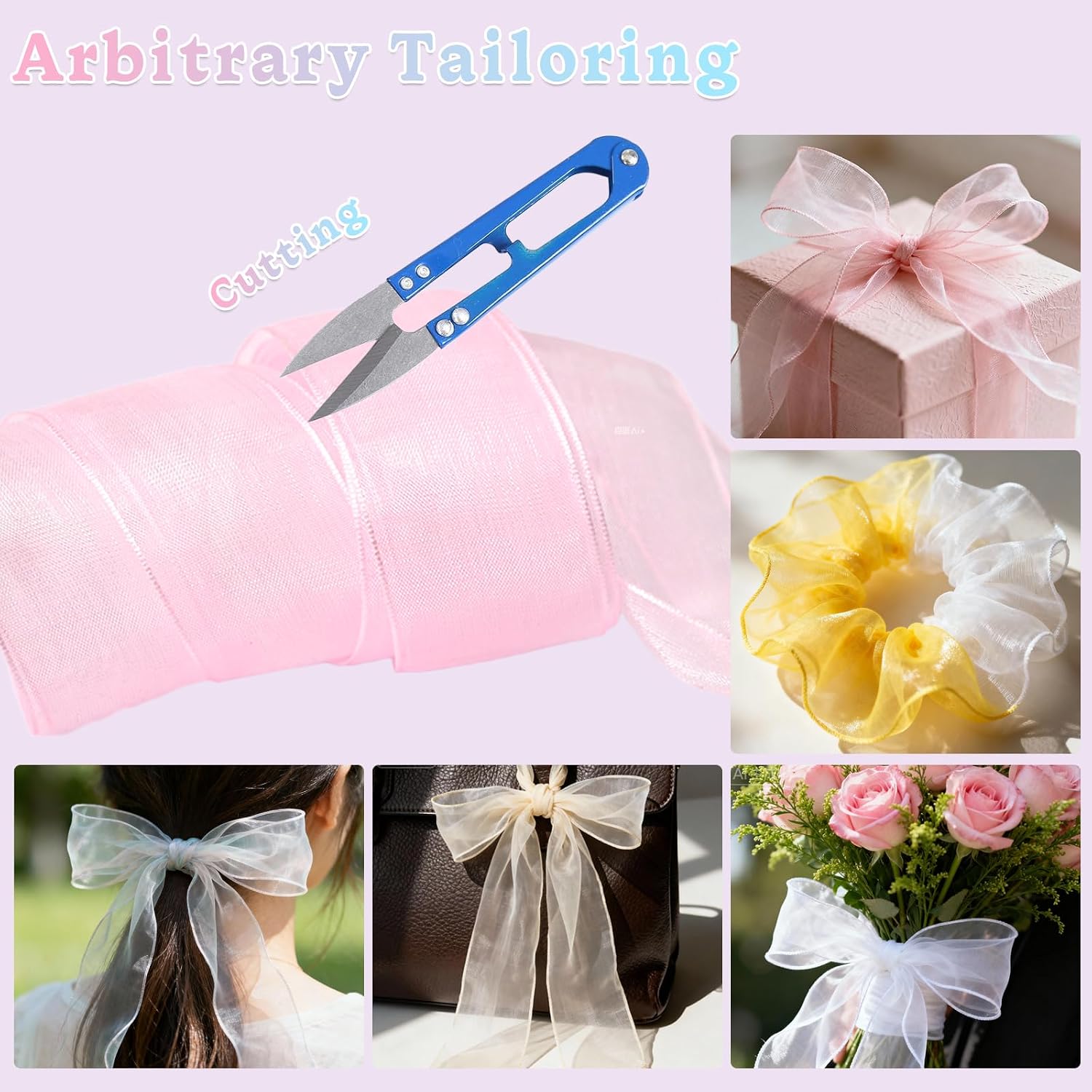4cm Wide Satin Ribbon Laces, Oversized Sheer Bow Shoe Laces, Tulle Snow Yarn Organza Shoelaces for Sneakers