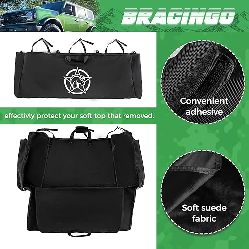 Miniatura 4 de Bolsa de almacenamiento para ventana superior suave compatible con Ford Bronco de 4 puertas, parte superior suave 2021 2022, organizador superior