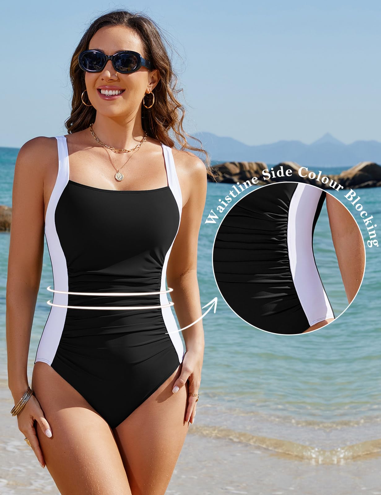 Bañador Reductor Push Up One Piece Vientre Plano Sexy para Playa Piscinas