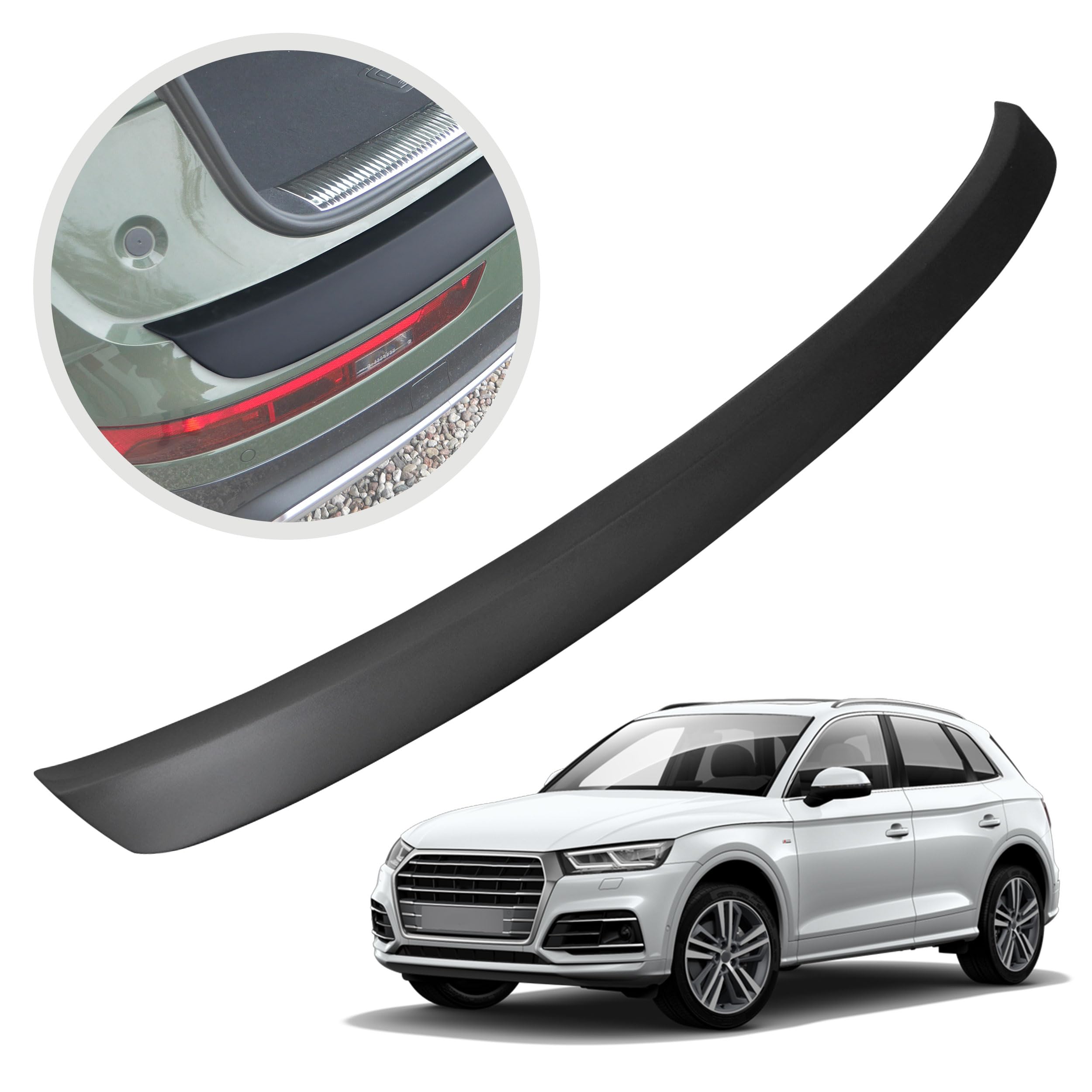 Protezione Paraurti Posteriore In Acciaio Inox Cromato | Adatto Per Audi Q5 8R (2008-2016) - 2