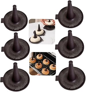 6PCs Donut Mold for Baking,Silicone Donut Pan Set,Cookie Pastry Baking Tools For Air Fryers And Ovens,Easy Demolding Design Washed in Dishwasher