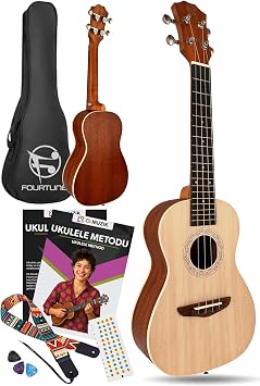 Fourtune Sydra UKC-23NT Concert Ukulele Maun Hakiki Ağaç (Naturel, 23)
