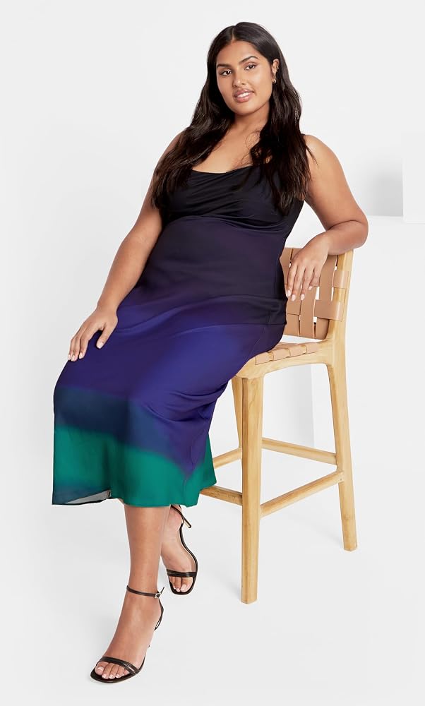 city chic ombre maxi dress Silky Ombr Maxi Dress