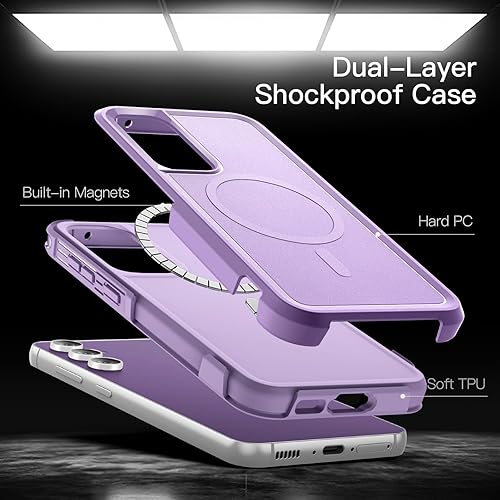 Miniatura 9 de JETech Funda para Samsung Galaxy S23 FE de 6.4 pulgadas, compatible con accesorios MagSafe, protección resistente de doble capa a prueba de golpes