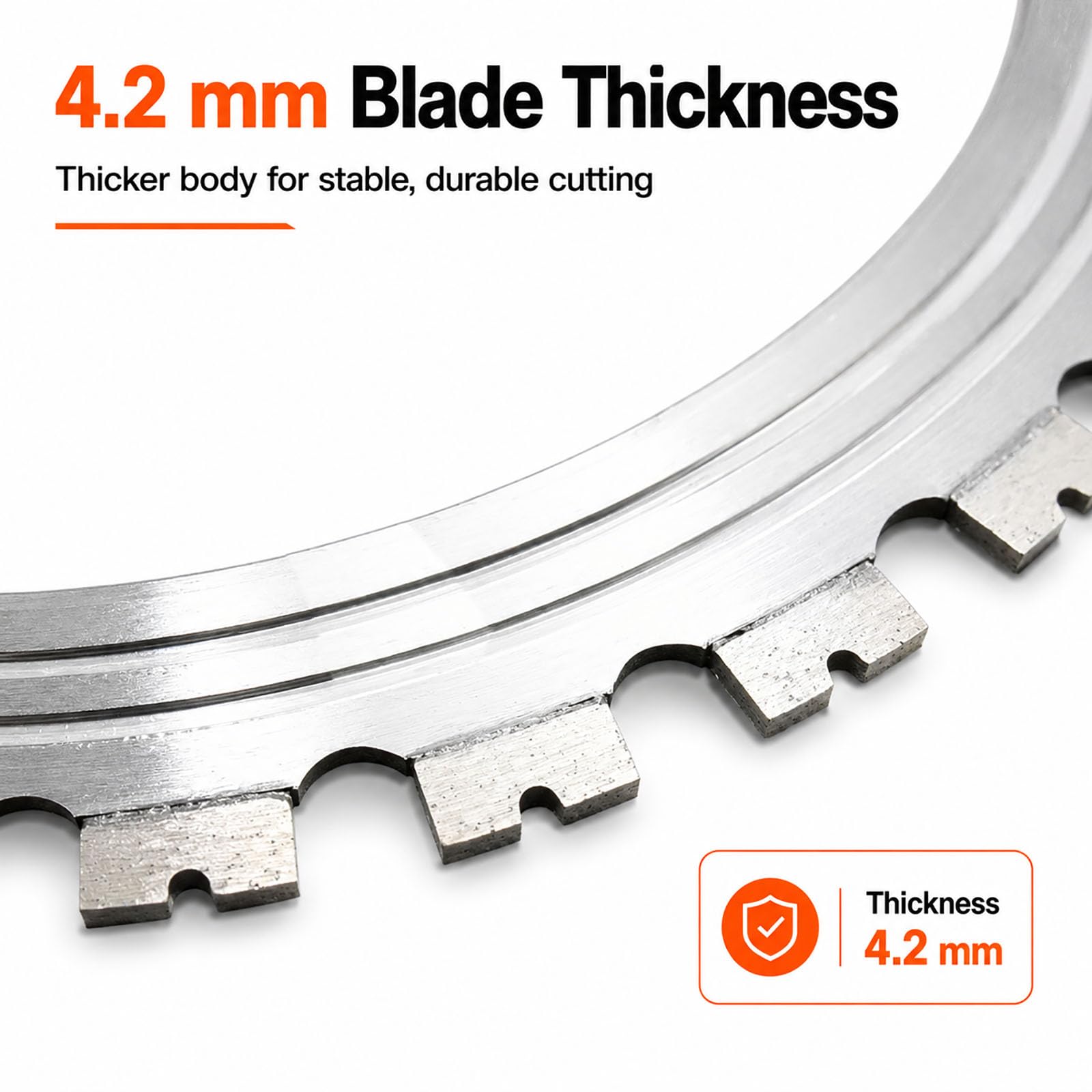 Pack De 5 Hojas De Sierra Anular Diamantadas 410 Mm Para Hormigón