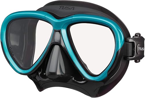 Vista 20 de Tusa Máscara de Buceo Intega Azul cola de pez