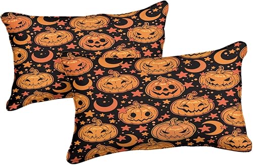 Miniatura 4 de Ropa de cama rosa de Halloween, tamaño Queen, 3 piezas, juego de funda de edredón de fantasmas de dibujos animados, Halloween, lindo diseño de