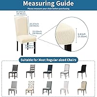 Vista 25 de Juego de 6 fundas elásticas para sillas de comedor, extraíbles y lavables, para sillas de comedor, hotel, ceremonia