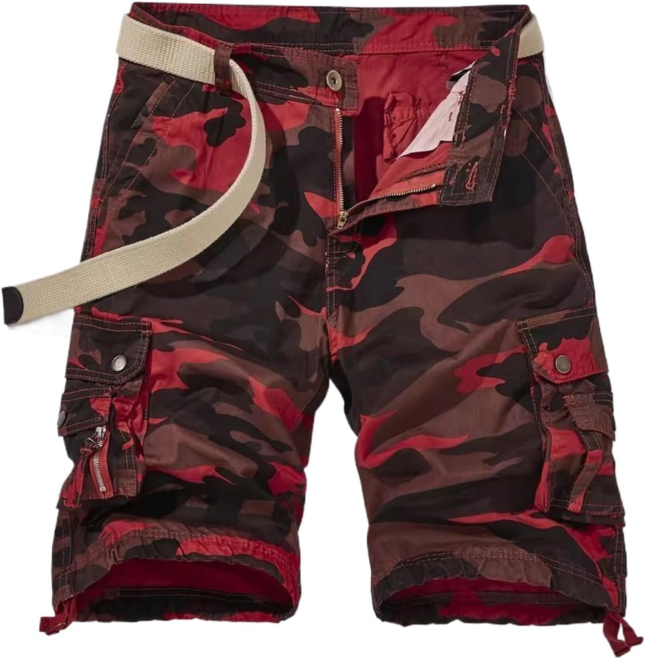 Summer Spring Men Cargo Shorts Mens Cotton Multi Pocket Shorts Man Casual Joggers Shorts Male