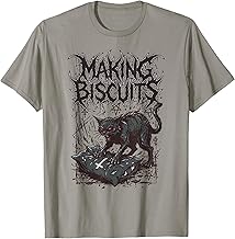 Death Metal Cat Making Biscuits Funny Heavy Metal T-Shirt