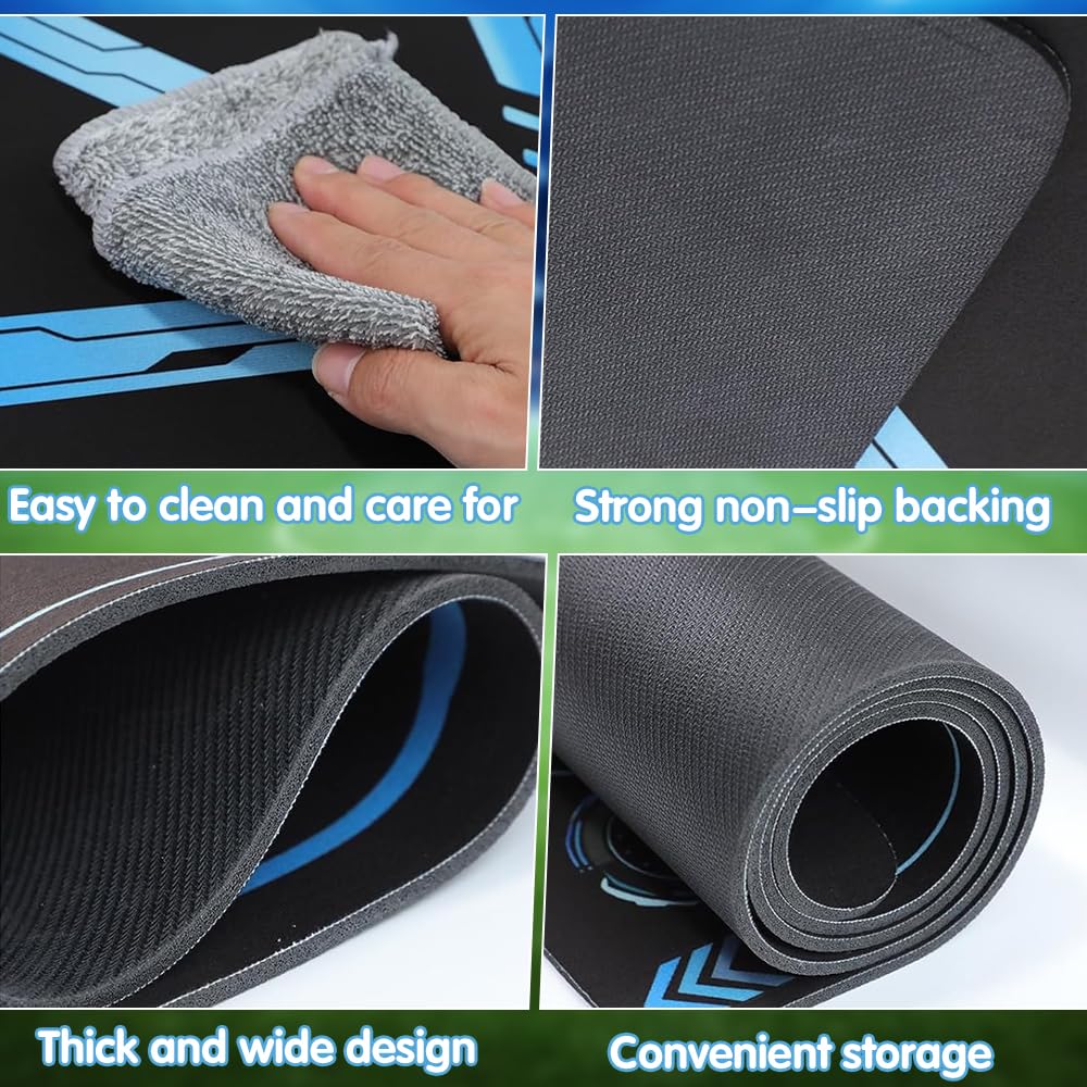Tapis D'entraînement Football 60x90 Cm – Antidérapant – Inclut 2 Paires De Chaussettes Et Sac De Rangement – Cadeau Idéal Pour Jeunes Footballeurs