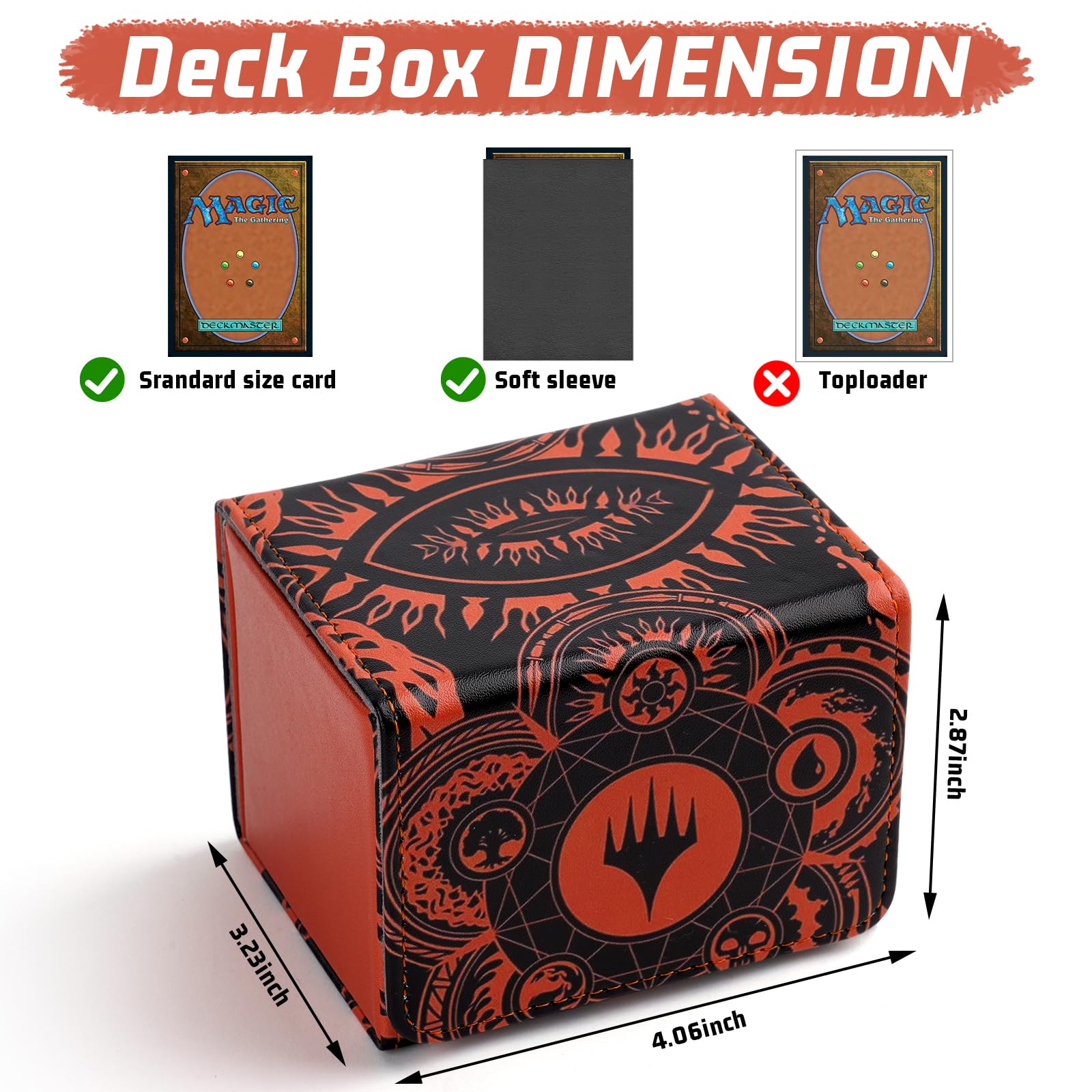 Amazon.co.jp: MTGカード用デッキボックス Trading Commander デッキ