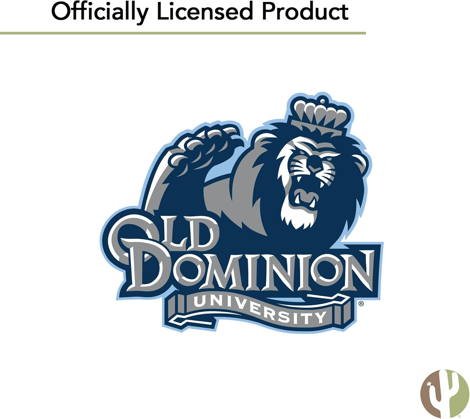 Desert Cactus Old Dominion University Baseball Hat ODU Monarchs Brimmed Embroidered Cap Adjustable Cloth Strap Adult (Style A) Grey - Image 7