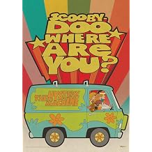 MIGHTYPRINT Scooby Doo Where Are You 17 x 24 Wall Art
