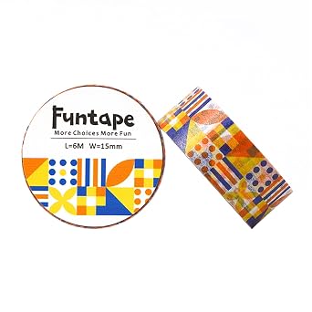 JEANTOPIA Washi Tape Collection | 15W Special Tape | Geometric Combination | 9334409