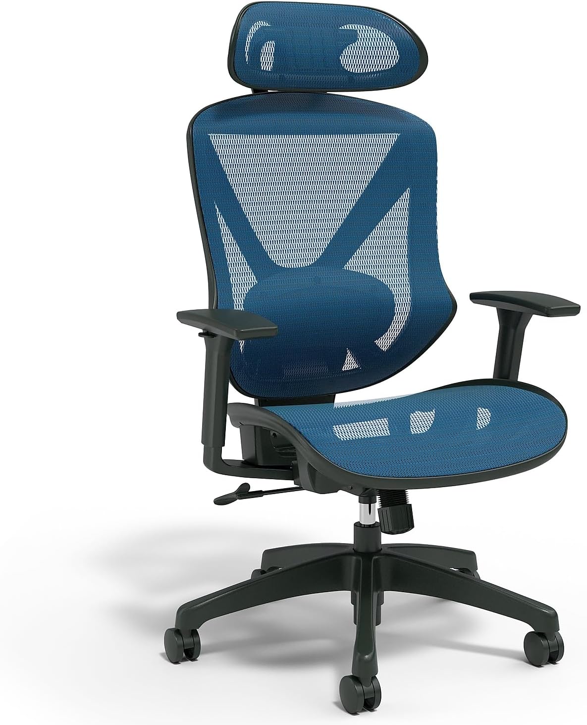 STAPLES Ergonomic Task Chair, Mesh, Ergonomic, Lumbar Support, Blue