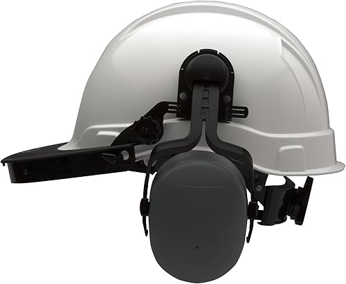 Vista 18 de Pyramex Safety Adaptador de protección facial de casco duro de ala completa de aluminio de seguridad