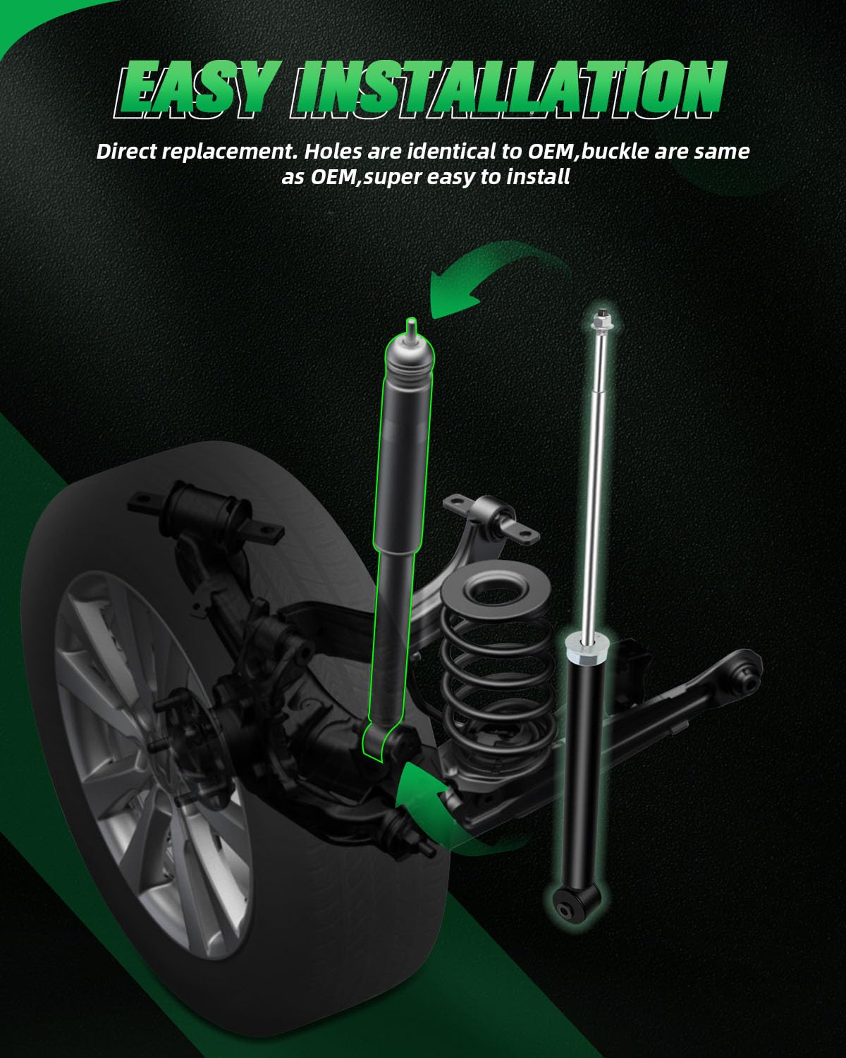 Suspension System Rear Front Shock Absorbers for Chevrolet Aveo Copac Aveo Chuangjie - Cushion