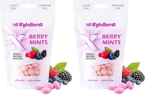 Miniatura 9 de XyloBurst - Mentas de Xilitol Menta para aliento fresco sin azúcar para la salud oral Sin gluten, veganas, aptas para keto Mentas libres