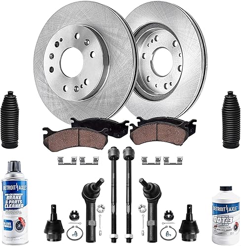 Miniatura 70 de Detroit Axle - Kit de freno trasero para Chevy GMC Suburban Silverado Sierra Yukon XL 1500 Tahoe Escalade 2007-2013 Rotores de freno de disco de