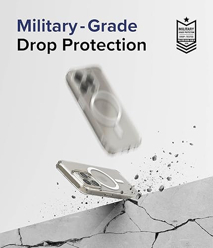 Miniatura 7 de Ringke Fusion - Funda resistente al aceite y a la suciedad: compatible con iPhone 15 Pro y compatible con MagSafe, revestimiento UV resistente a