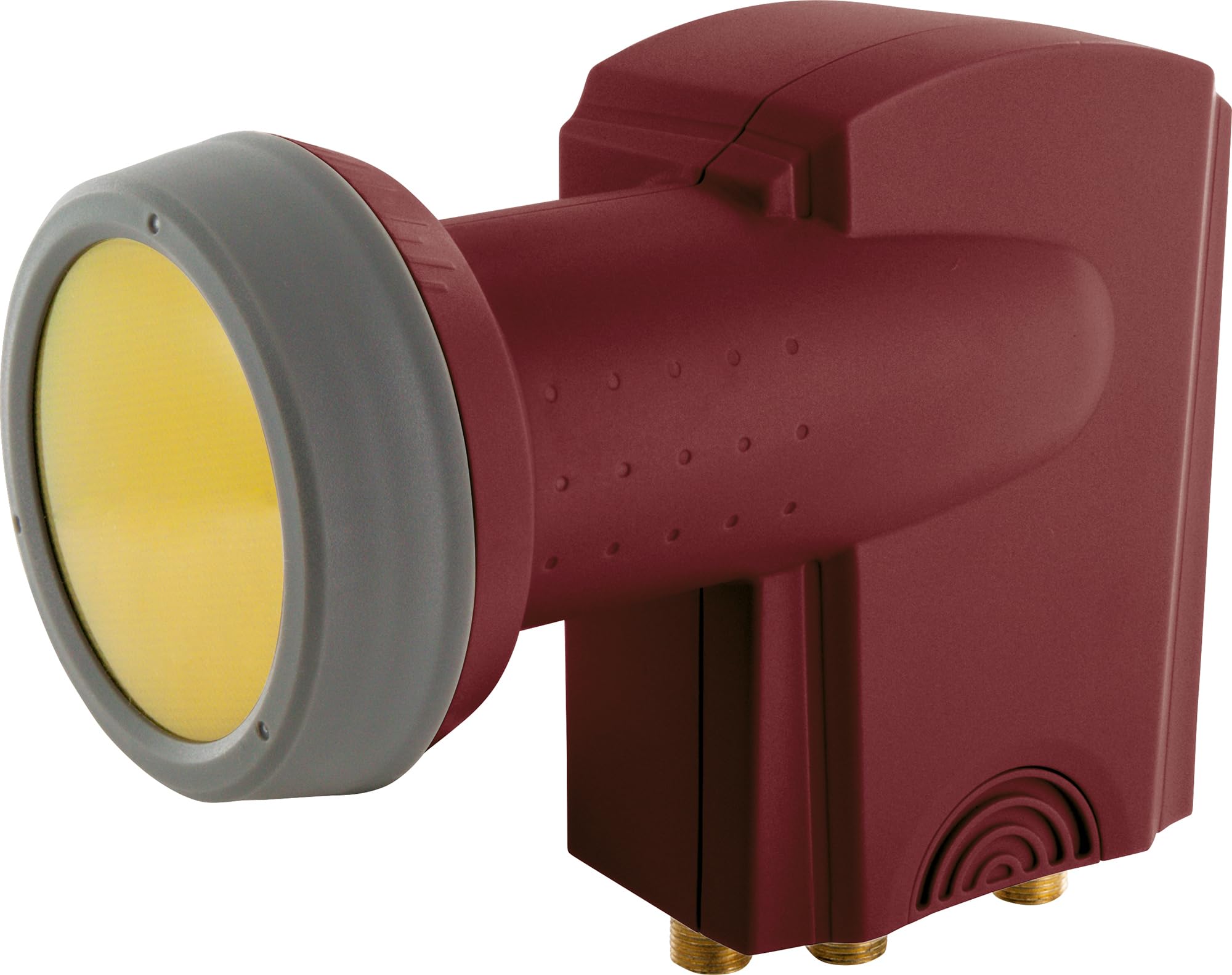 Schwaiger Quattro LNB 40mm Sun Protect Ziegelrot