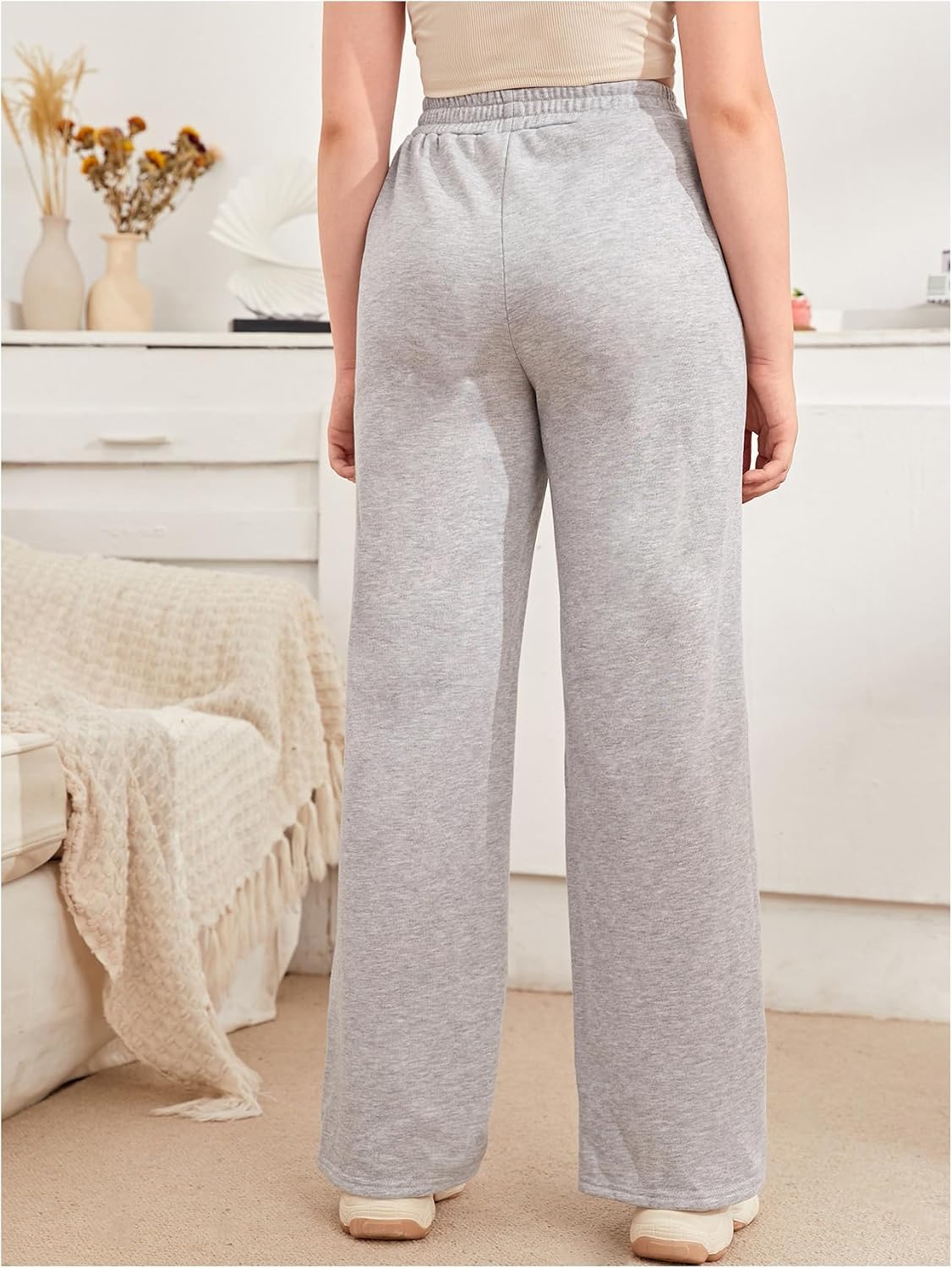 SOLY HUX Girl's Sweatpants Drawstring Waist Workout Running Track Pants Casual Long Trousers