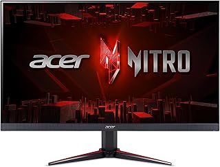 Acer Nitro 27" Full HD 1920 x 1080 PC Gaming IPS Monitor | AMD FreeSync Premium | 180Hz Refresh | Up to 0.5ms | HDR10 Support | 99% sRGB | 1 x Display Port 1.2 & 2 x HDMI 2.0 | VG270 M3bmiipx,Black