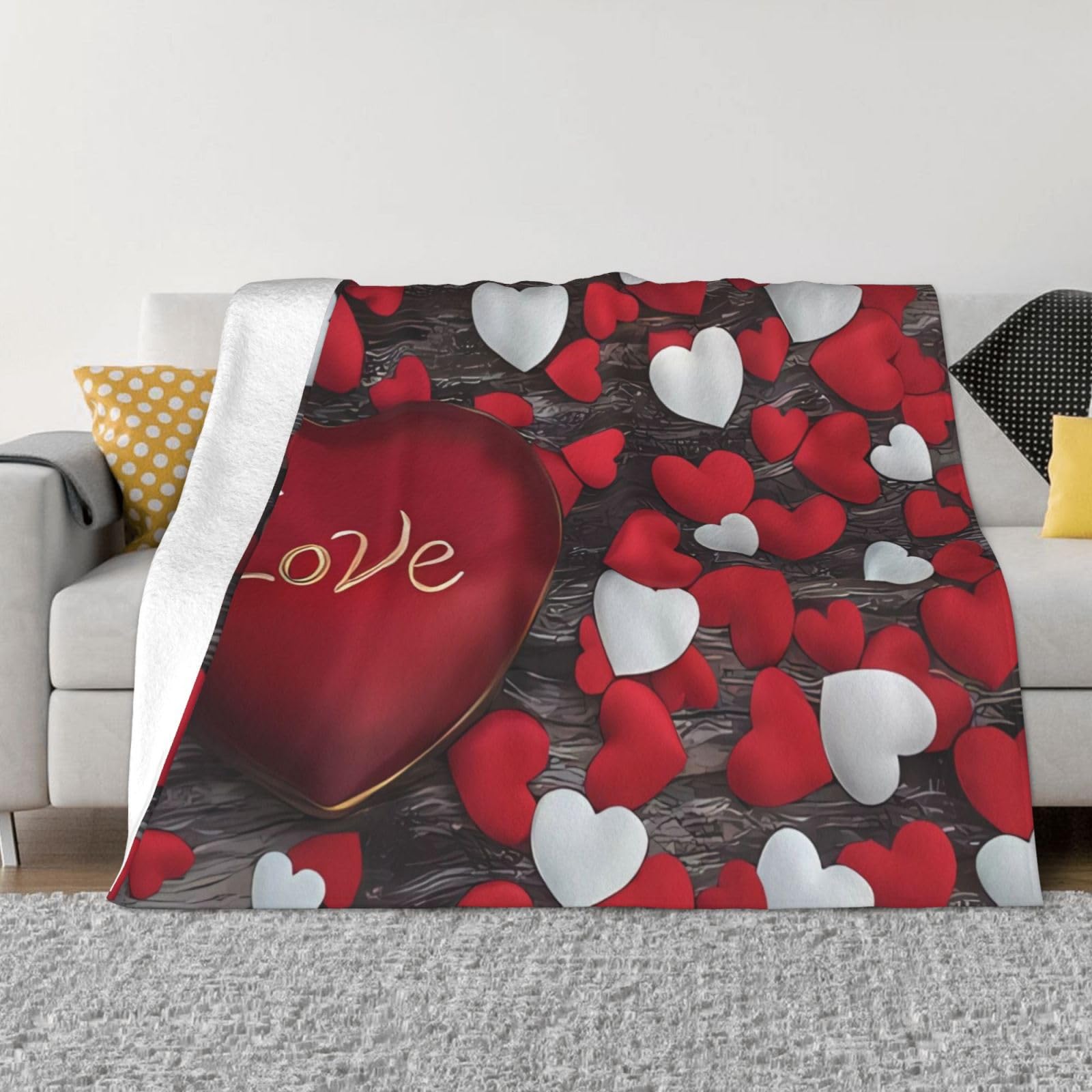 Couverture de Saint-Valentin en polaire légère, le cadeau chaud idéal