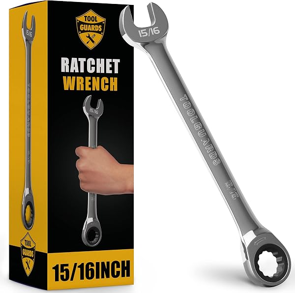 TOOLGUARDS Ratcheting Wrench - Slim Profile - Ratchet Wrench, 15/16" Wrench Set