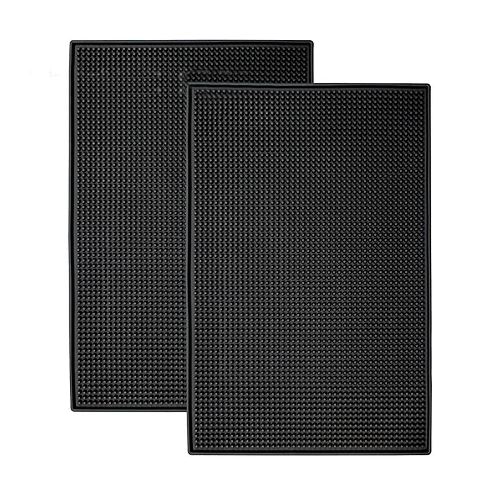 2 Pezzi Tappetini da Bar, Tappetino per Caffè Espresso, Cuscinetto di Drenaggio per Isolamento Termico in PVC, Adatto per Bar o Uso Domestico, Utilizzato per Fissare Bicchieri da Vino (30x40cm)